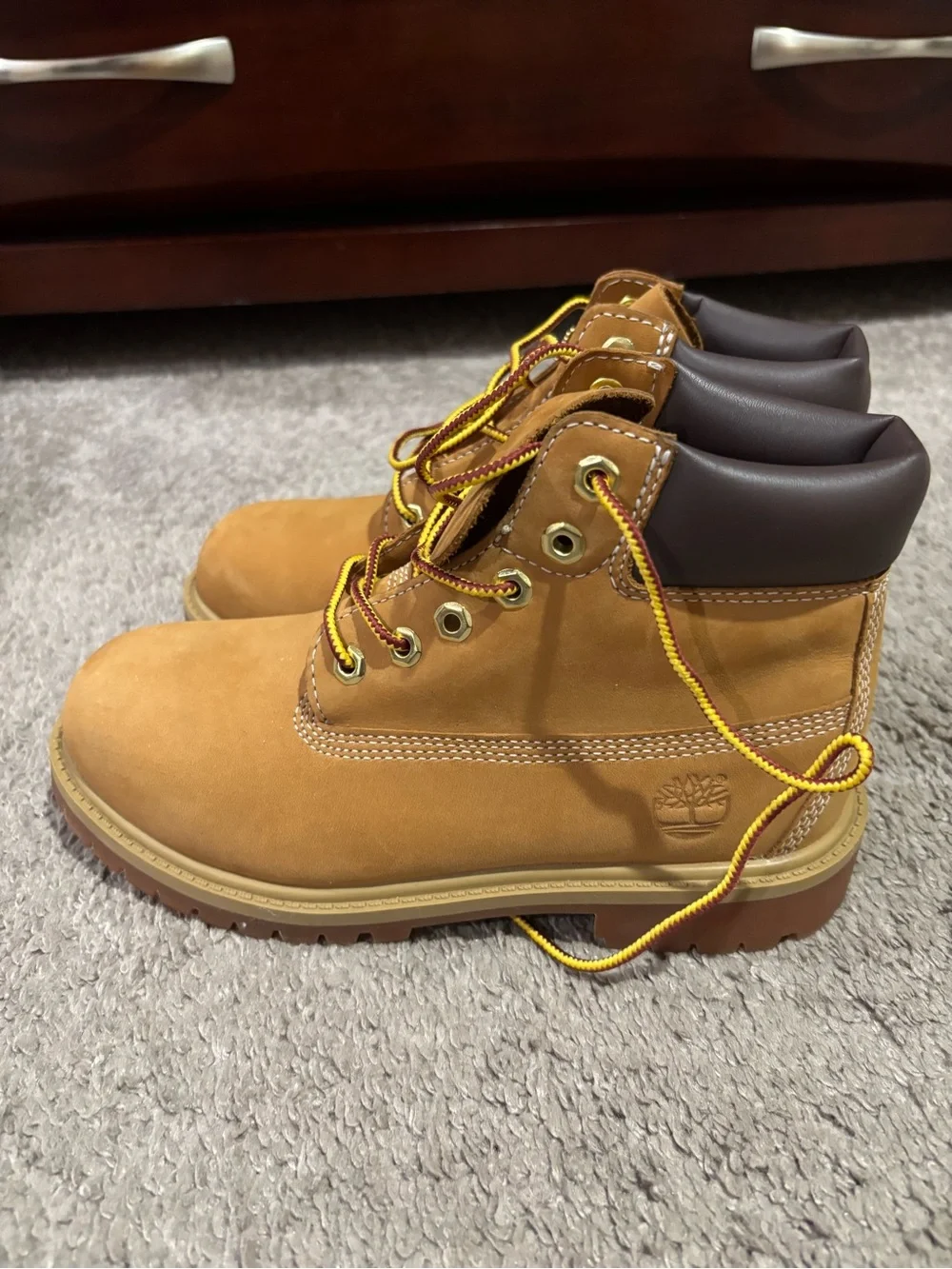 Timberland Kids Wheat Lace-Up Work Boots